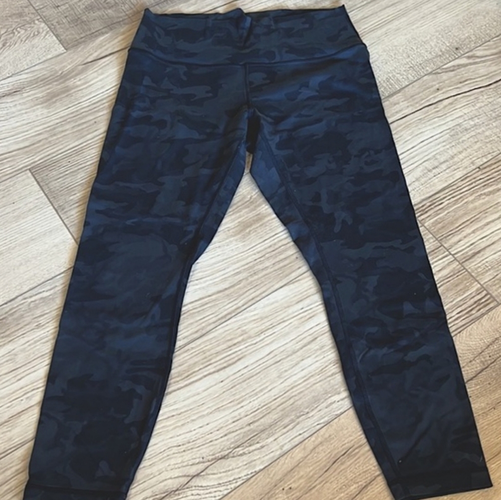 Lululemon Wunder Under High-Rise Tights - Heritage 365 Camo Deep Coal - Size 12